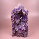 Esté Crystals crystal Ayla Large Pink Amethyst Statement Tower