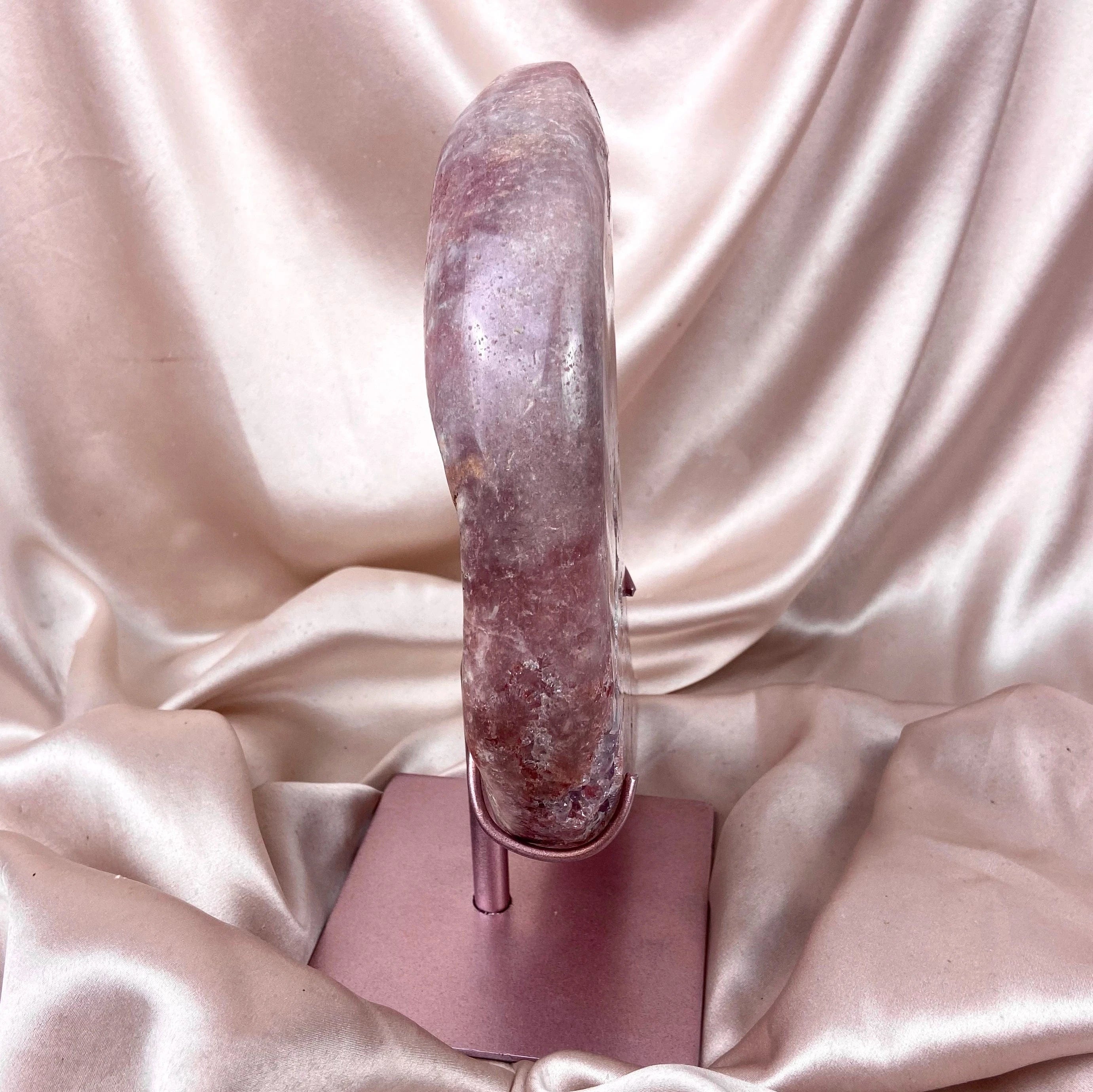 Esté Crystals crystal Ayla Pink Amethyst Moon with Stand