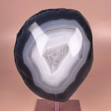 Esté Crystals crystal Banded Agate Geode on Stand
