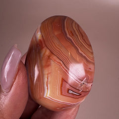 Esté Crystals crystal Banded Carnelian Palm