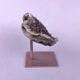 Esté Crystals crystal Berry Amethyst Heart on Metal Stand