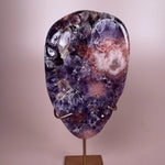 Esté Crystals crystal Berry Pink Amethyst Slab with Stand