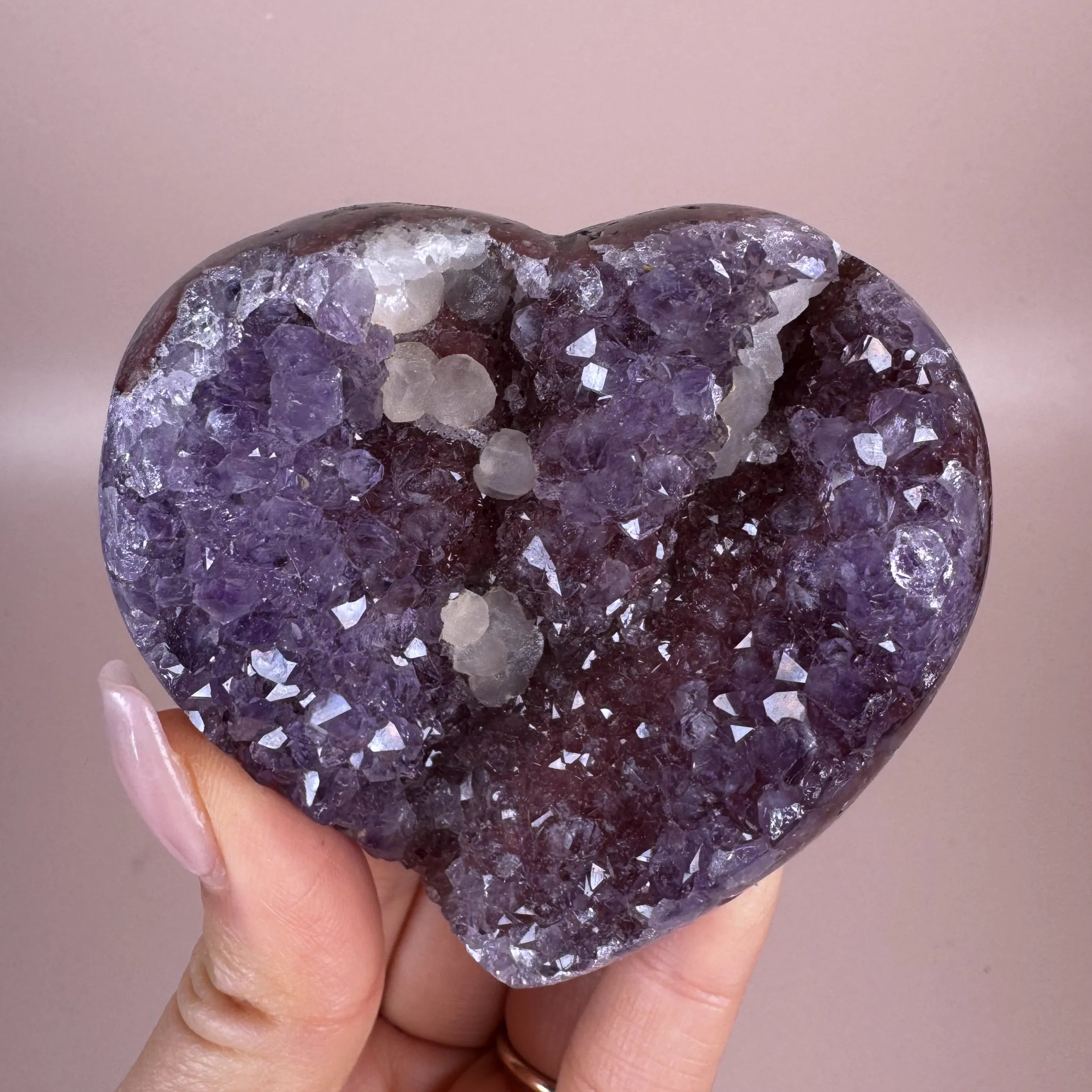 Esté Crystals crystal Berry Rainbow Amethyst Heart