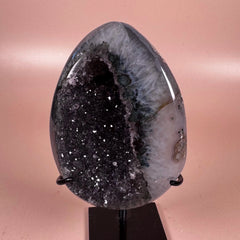 Esté Crystals crystal Black Amethyst with Stand