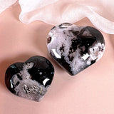Esté Crystals crystal Black Flower Agate Hearts