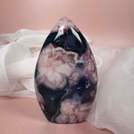 Esté Crystals crystal Blue Flower Agate Flame