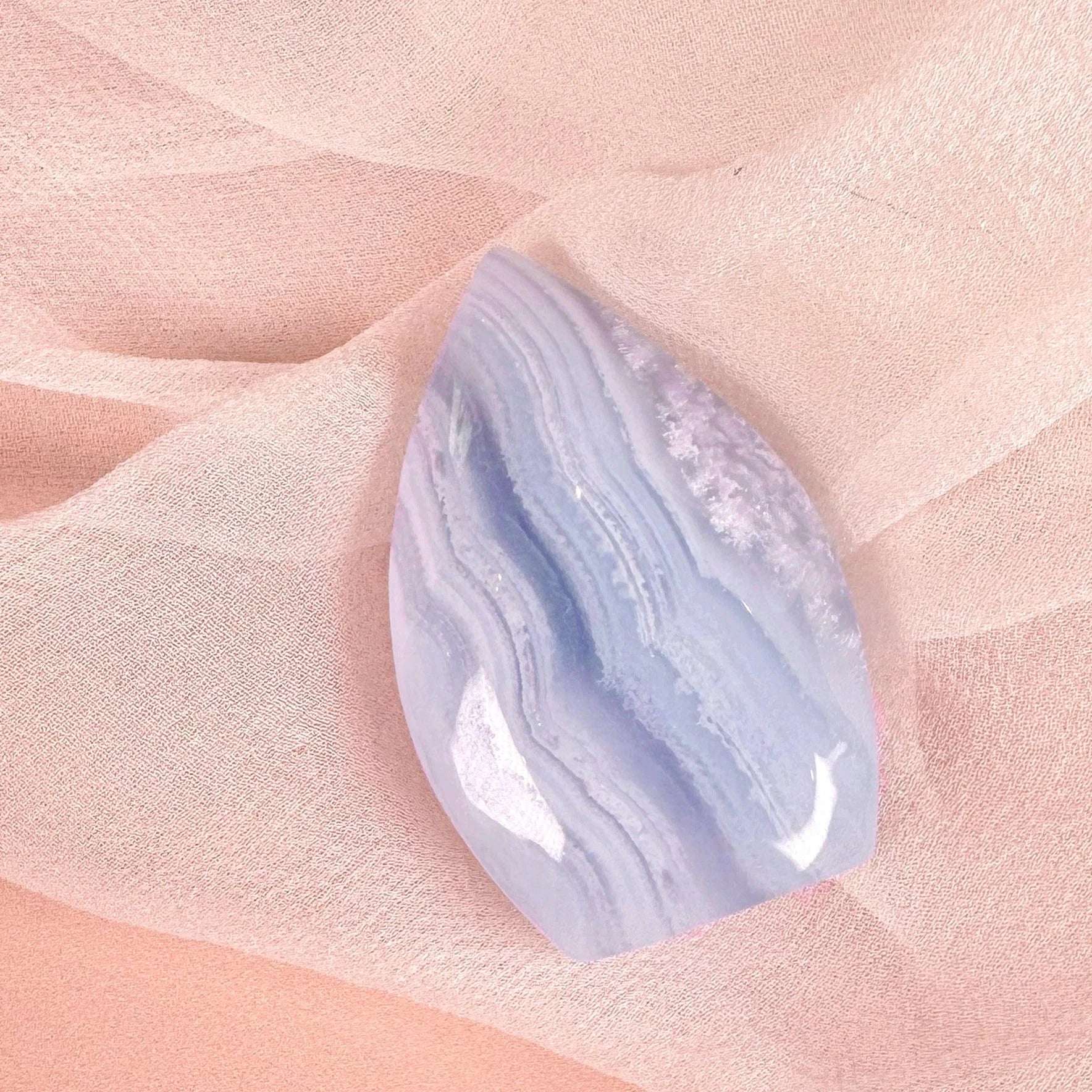 Esté Crystals crystal Blue Lace Agate Baby Flame