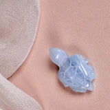 Esté Crystals crystal Blue Lace Agate Mini Turtle