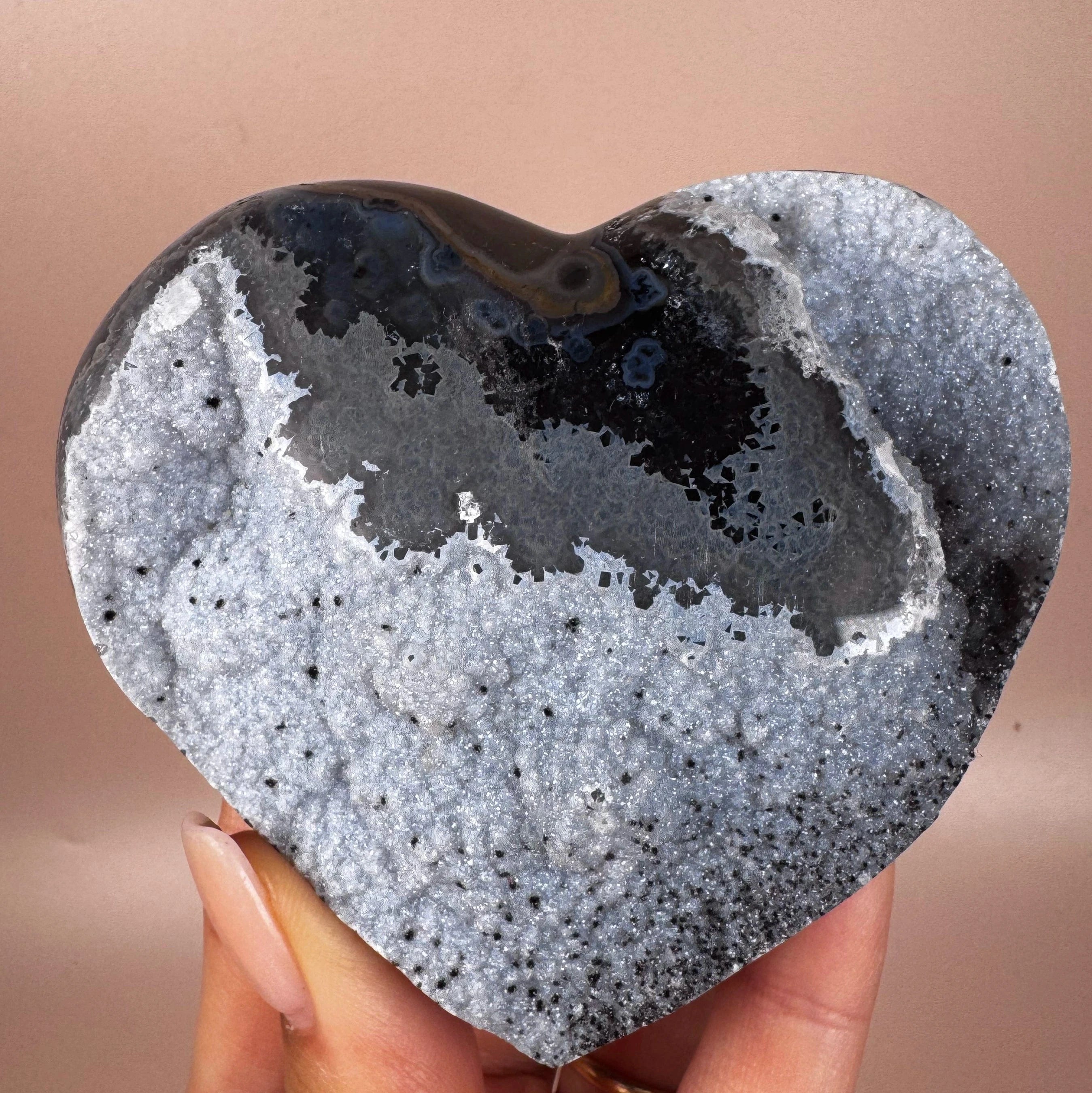 Esté Crystals crystal Blue Sugar Amethyst Heart