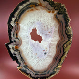 Esté Crystals crystal Blue Sugar Black Agate Portal Slab with Stand