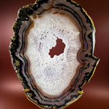 Esté Crystals crystal Blue Sugar Black Agate Portal Slab with Stand