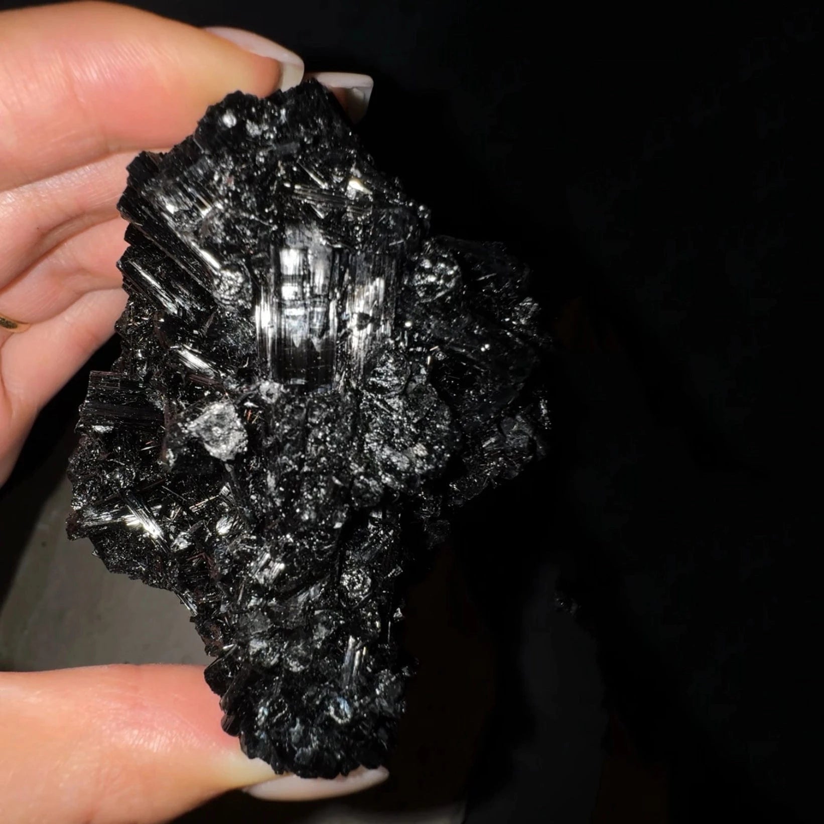 Esté Crystals crystal Bougie Black Tourmaline Cluster