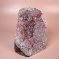 Esté Crystals crystal Camellia Pink Sugar Rainbow Amethyst Cut Base