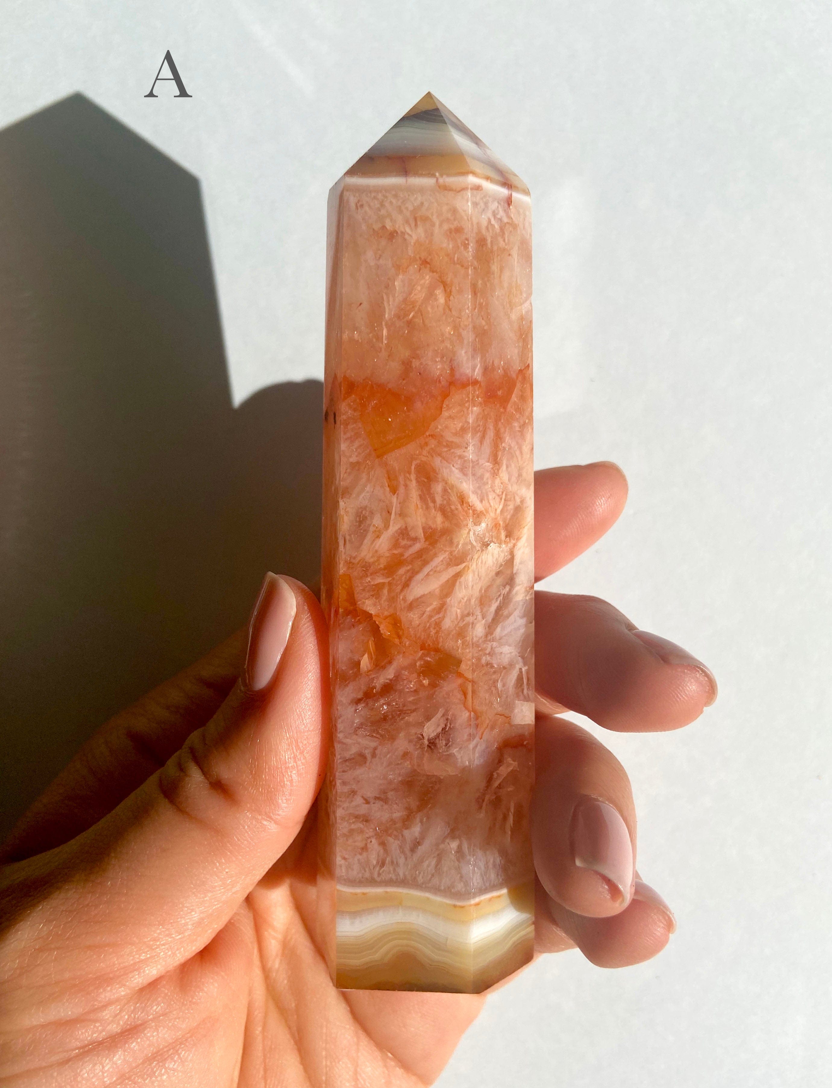 Esté Crystals crystal Carnelian Crystal Towers