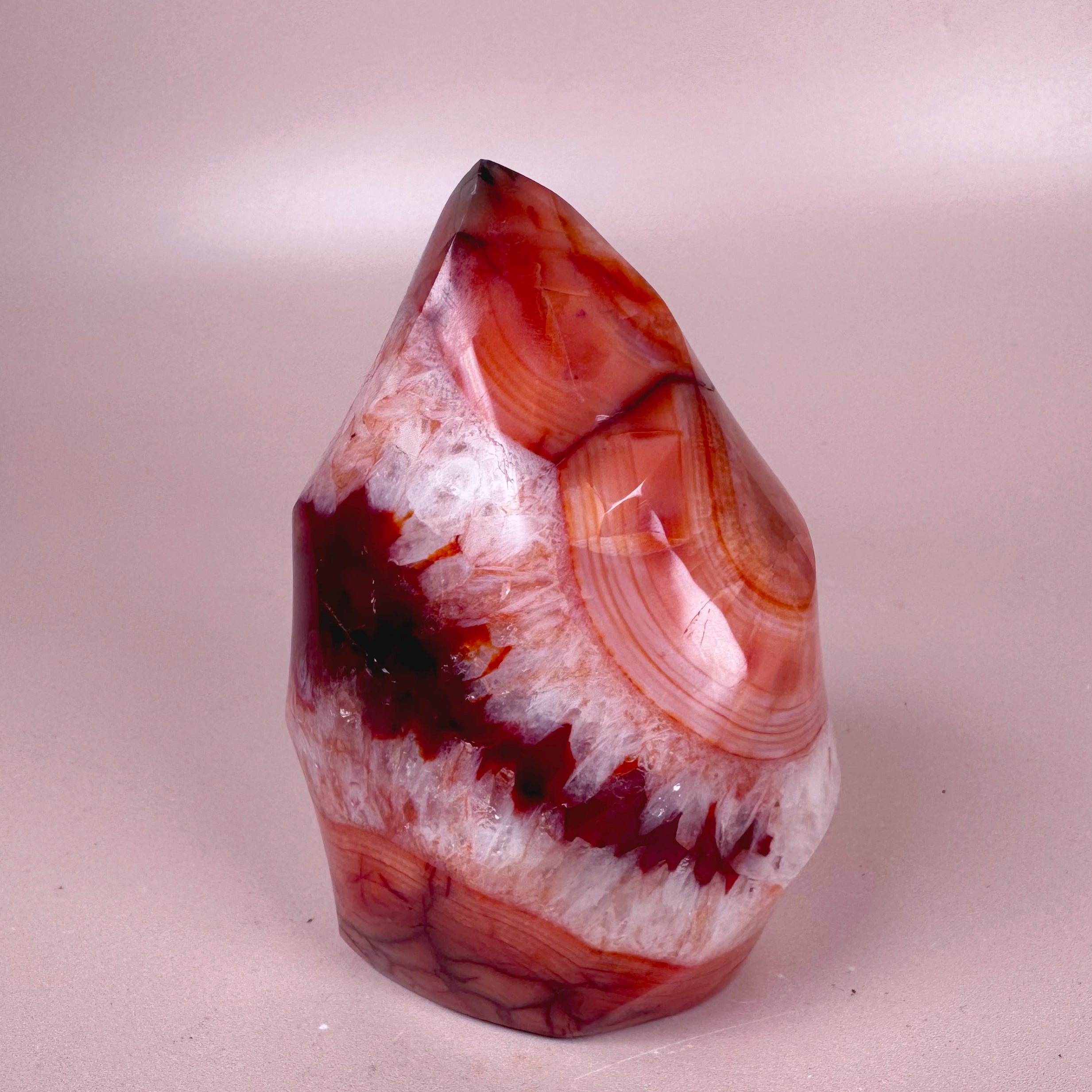 Esté Crystals crystal Carnelian Flame