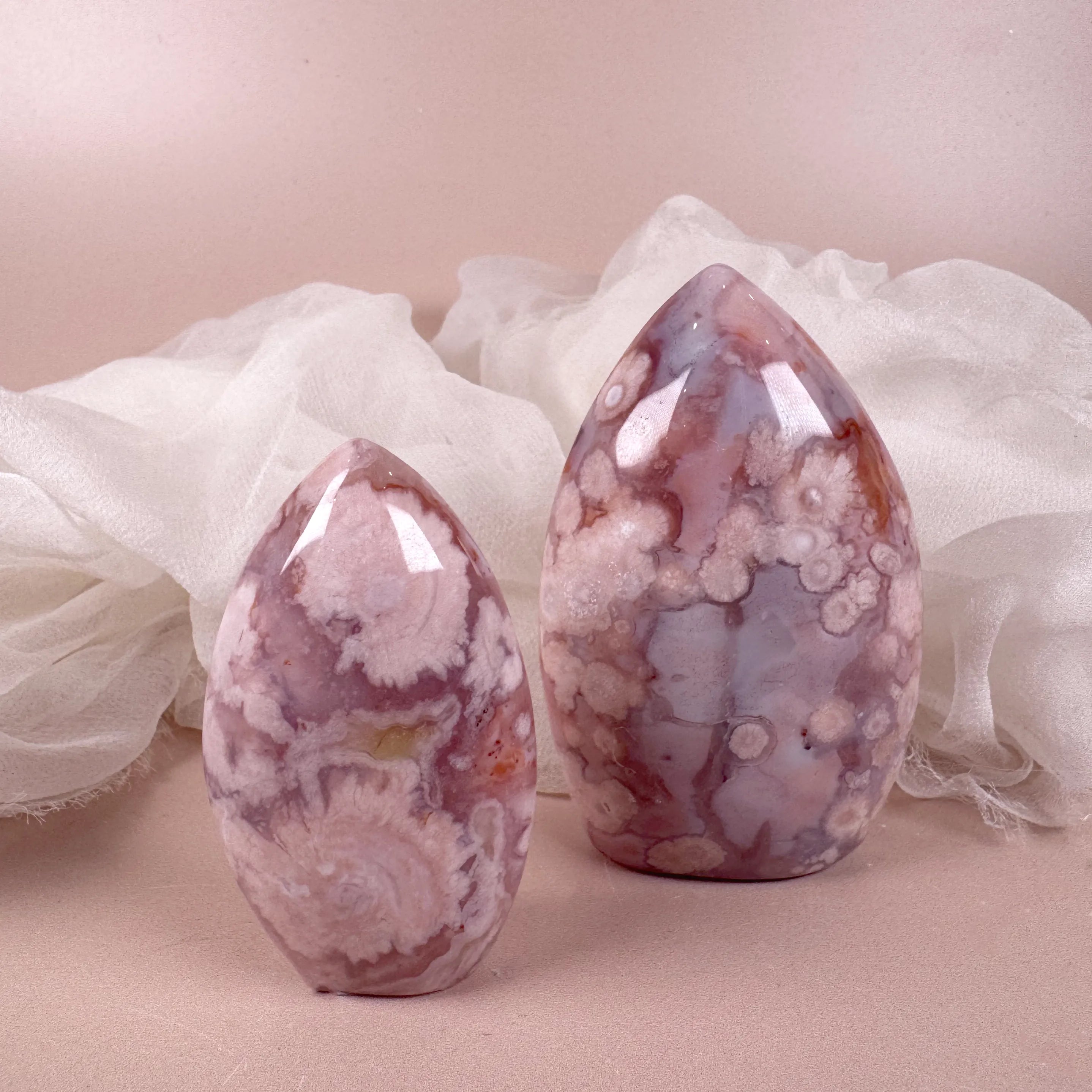 Esté Crystals crystal Carnelian Flower Agate Flames