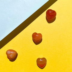 Esté Crystals crystal Carnelian Mini Crystal Hearts