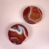 Esté Crystals crystal Carnelian Sphere Stands