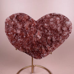 Esté Crystals crystal Cerise Red Pink Amethyst Heart