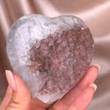 Esté Crystals crystal Charlie Pink Rainbow Amethyst with Stand-dimensions