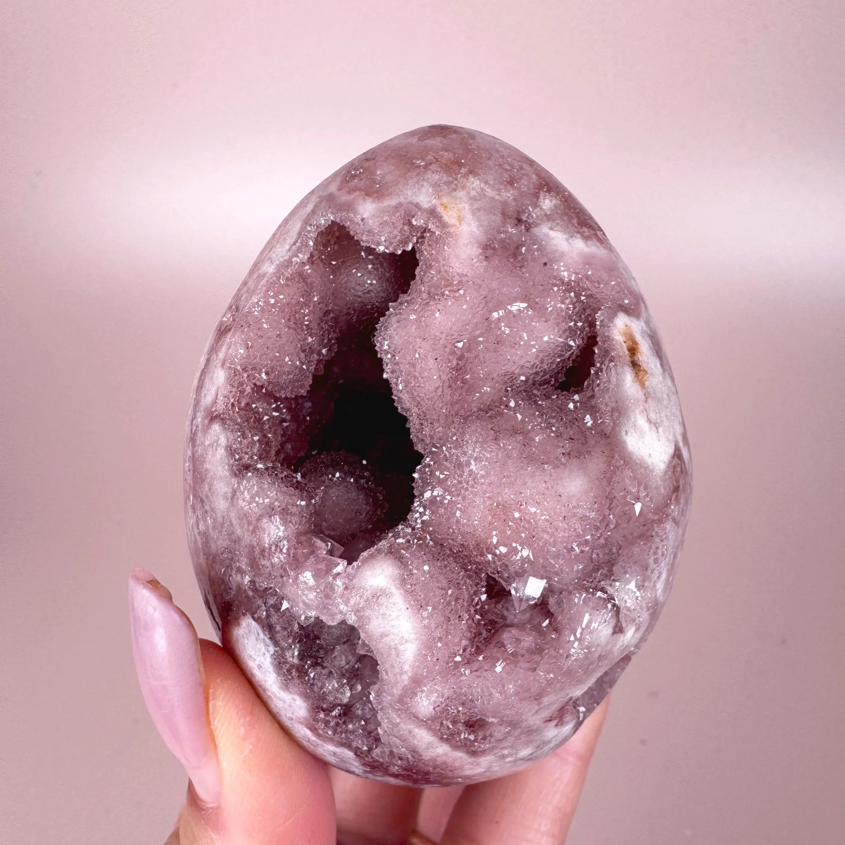 Esté Crystals crystal Charlotte Pink Amethyst Egg