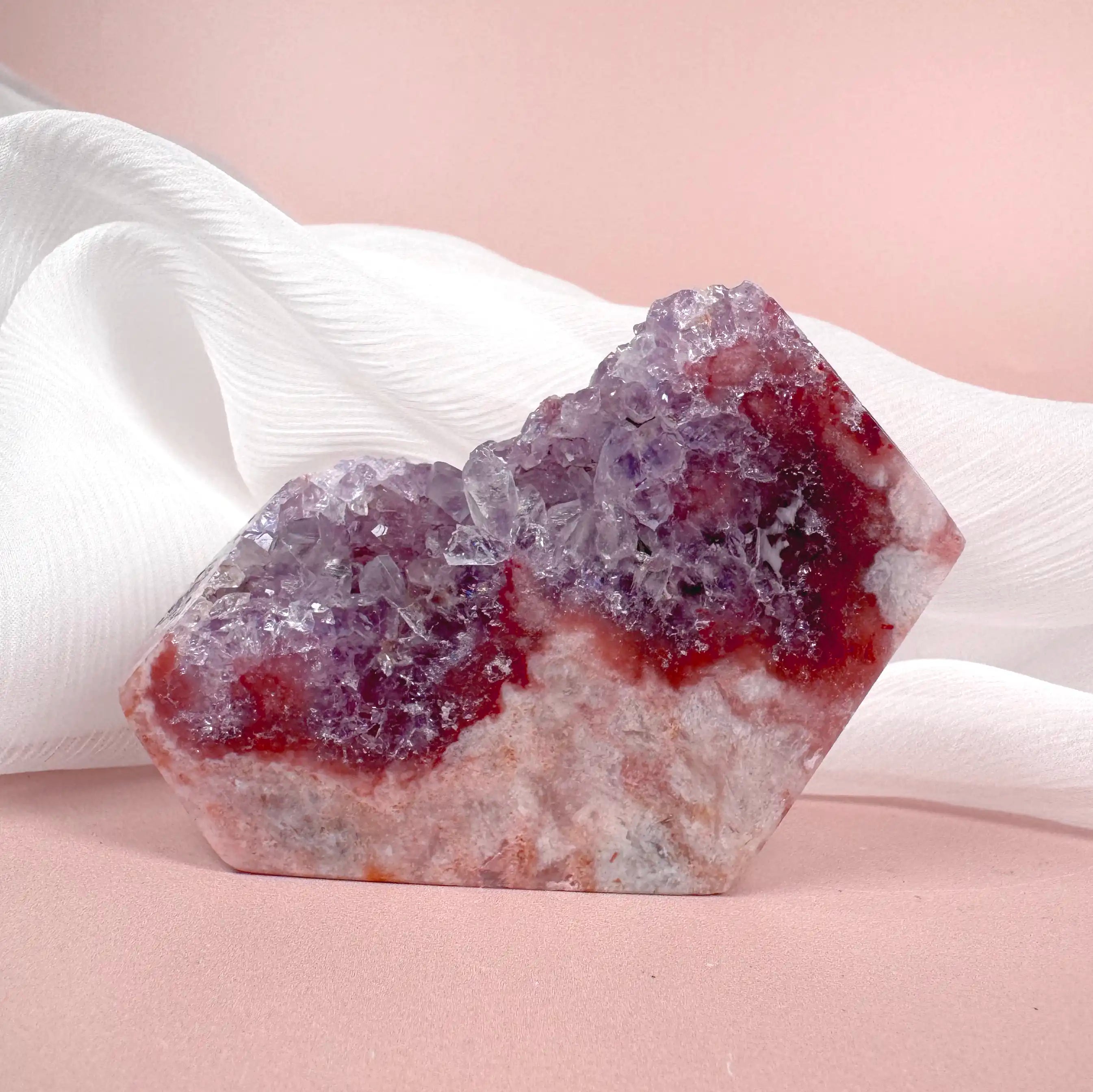 Esté Crystals crystal Charlotte Pink Amethyst Freeform