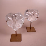 Esté Crystals crystal Clear Quartz Dumpling Heart with Stand