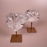 Esté Crystals crystal Clear Quartz Dumpling Heart with Stand