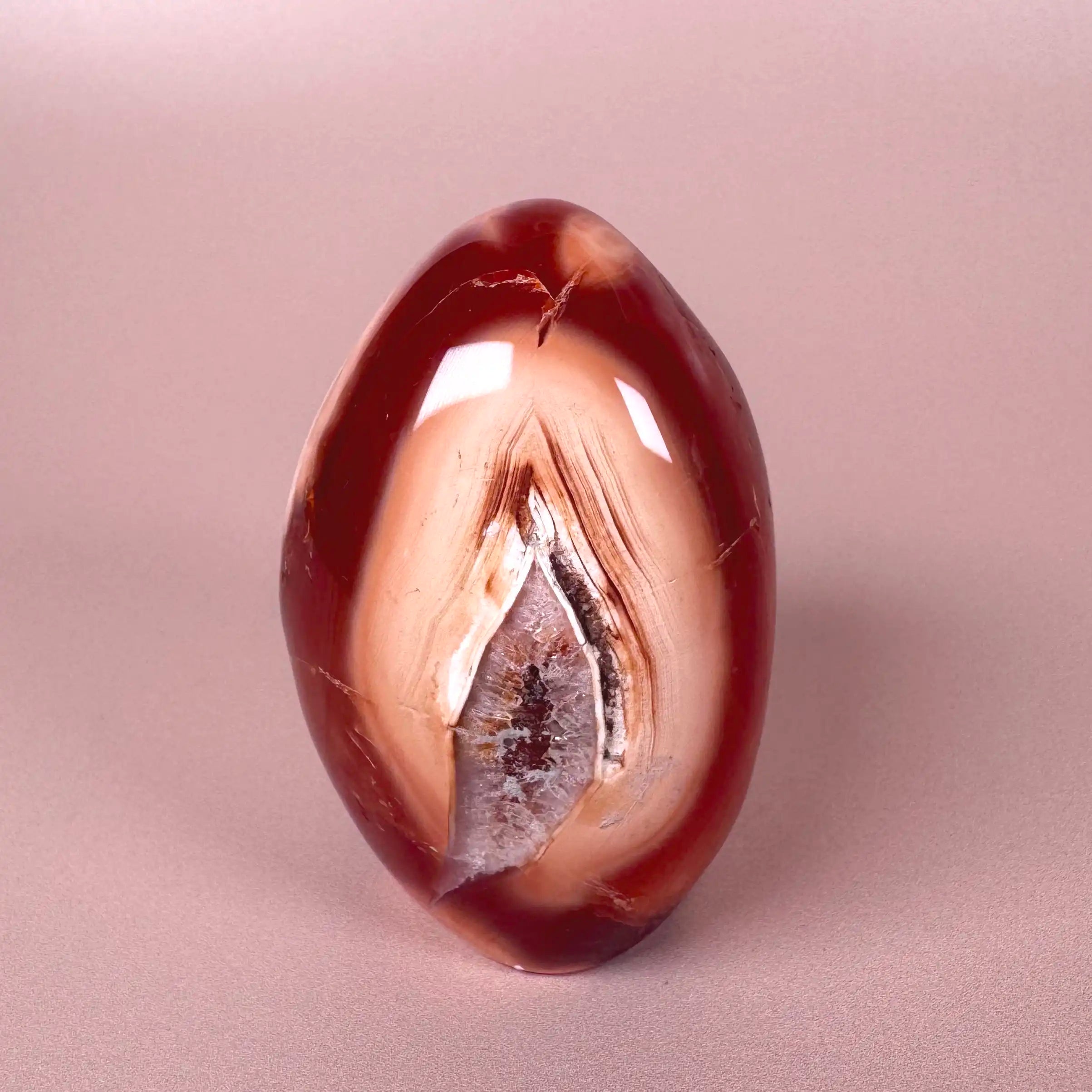 Esté Crystals crystal Cleo Carnelian Orca Freeform
