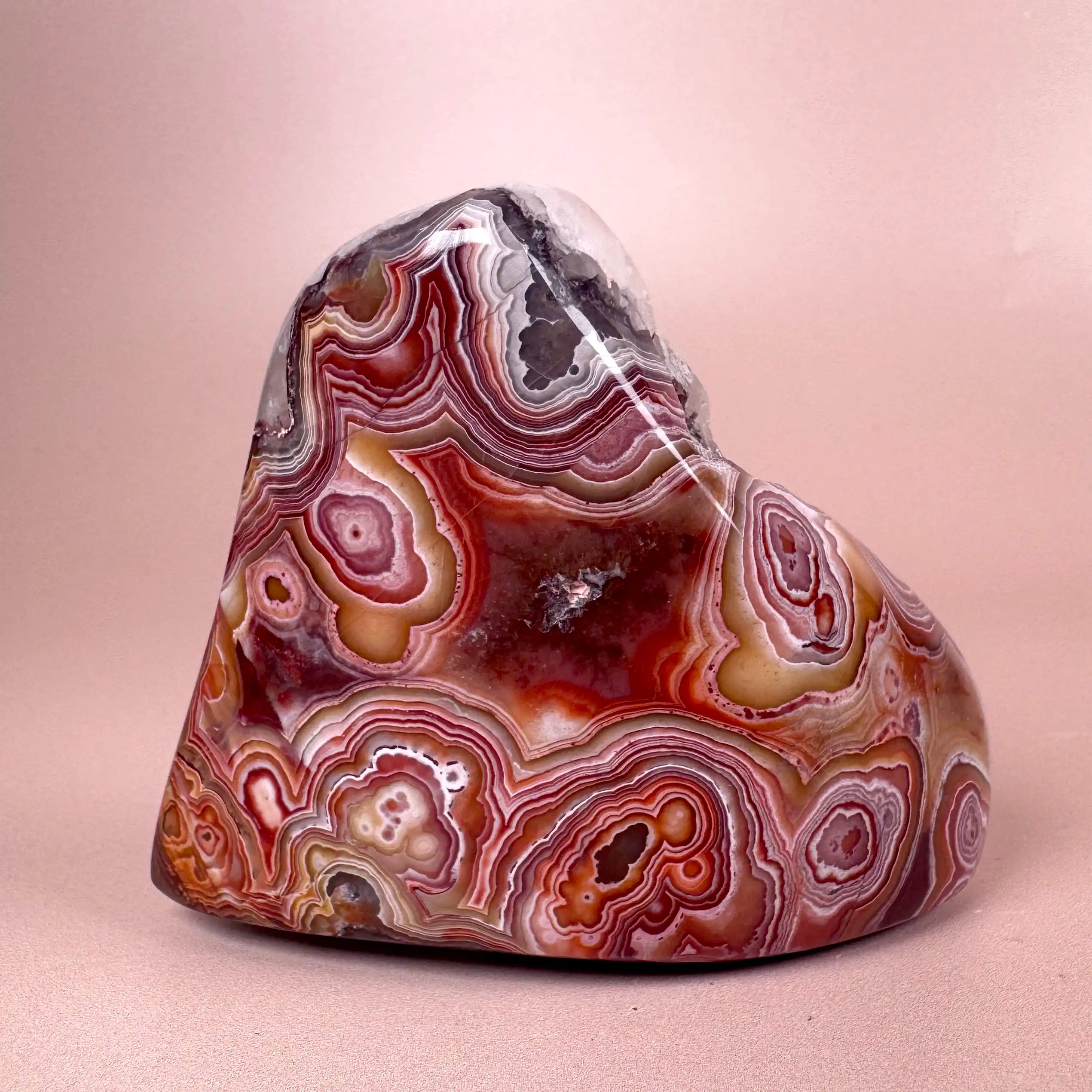 Esté Crystals crystal Crazy Lace Agate Freeform