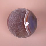 Esté Crystals crystal Crescent Moon Sugar Druzy Agate Sphere