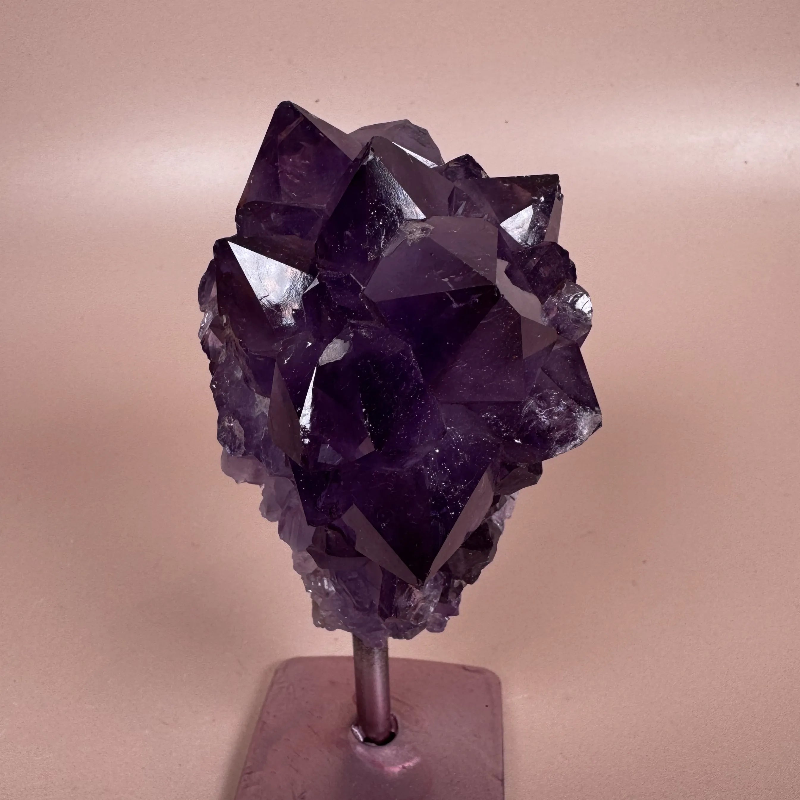 Esté Crystals crystal Dahlia Amethyst on Stand
