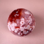 Esté Crystals crystal Darlah Carnelian Flower Agate Sphere