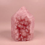Esté Crystals crystal Double Sided Chunky Two Toned Small Pink Amethyst Tower