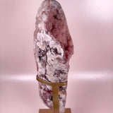 Esté Crystals crystal Double Sided Peachy Pink Amethyst Freeform