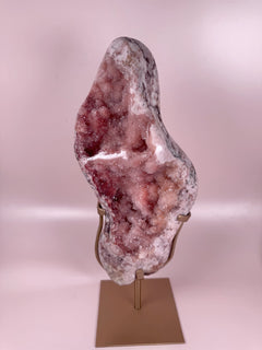 Esté Crystals crystal Double Sided Peachy Pink Amethyst Freeform