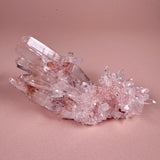 Esté Crystals crystal Double Sided Pink Himalayan Quartz with Chlorite Inclusions
