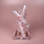 Esté Crystals crystal Double Sided Pink Himalayan Quartz with Chlorite Inclusions