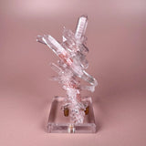 Esté Crystals crystal Double Sided Pink Himalayan Quartz with Chlorite Inclusions