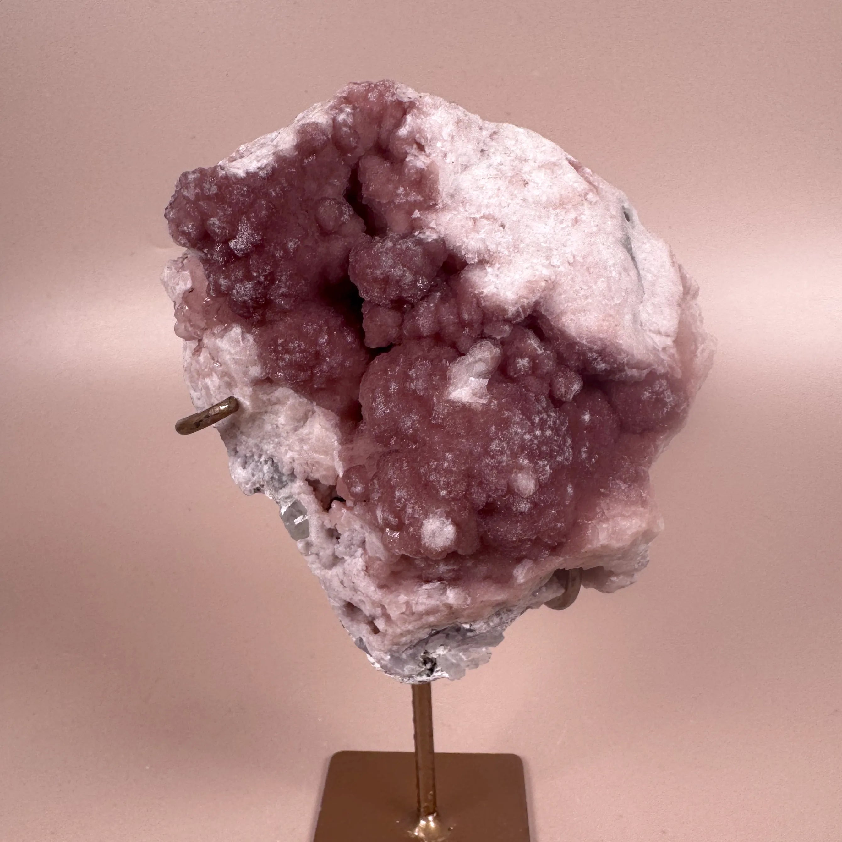 Esté Crystals crystal Double Sided Rosetta Pink Amethyst with Stand