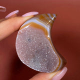 Esté Crystals crystal Druzy Agate Moon