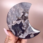 Esté Crystals crystal Druzy Blue Flower Agate Moon