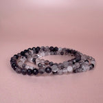 Esté Crystals crystal Faceted Black Tourmaline Bracelet