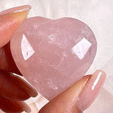 Esté Crystals crystal Faceted Rose Quartz Heart