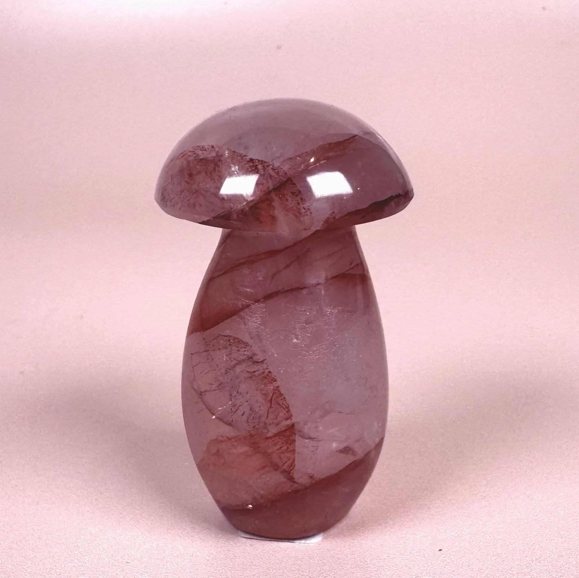 Esté Crystals crystal Fire Quartz Rose Quartz Mushroom with Star