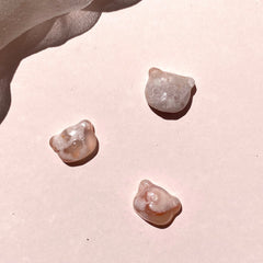 Esté Crystals crystal Flower Agate Mini Crystal Bear Faces