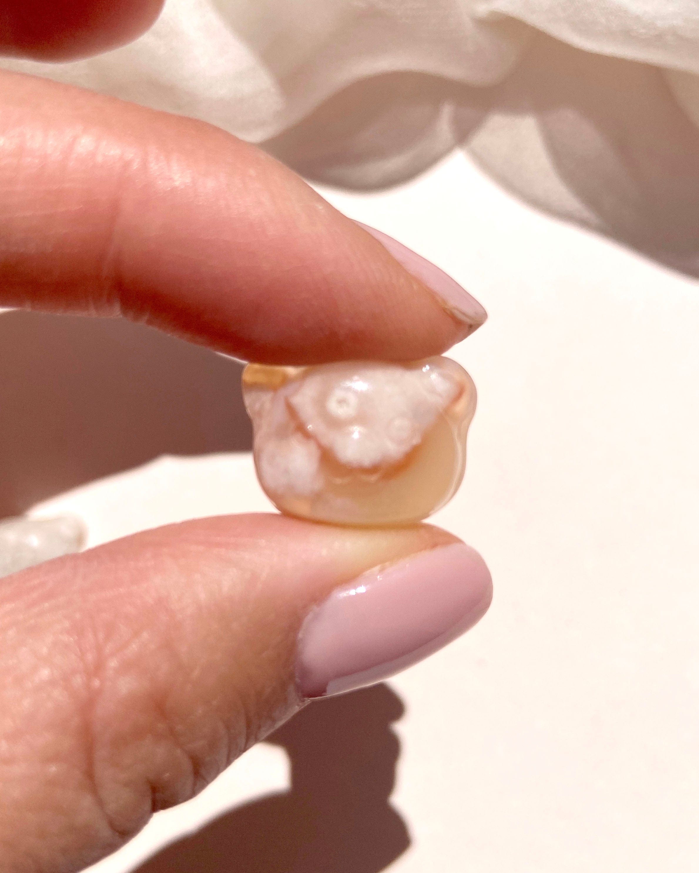 Esté Crystals crystal Flower Agate Mini Crystal Bear Faces