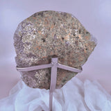 Esté Crystals crystal Flowery Amethyst Slab with Stand