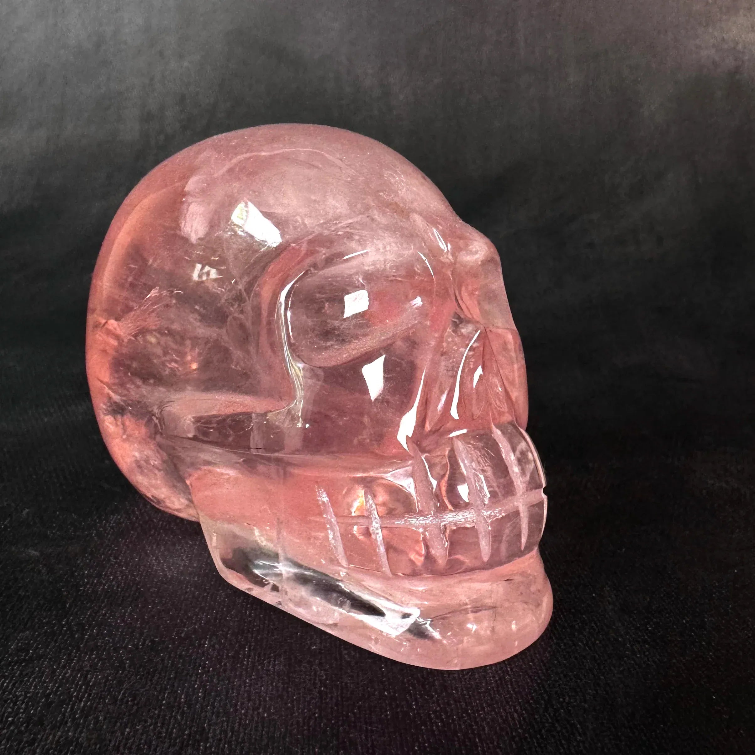 Esté Crystals crystal Gemmy Rosę Quartz Skull with Asterism