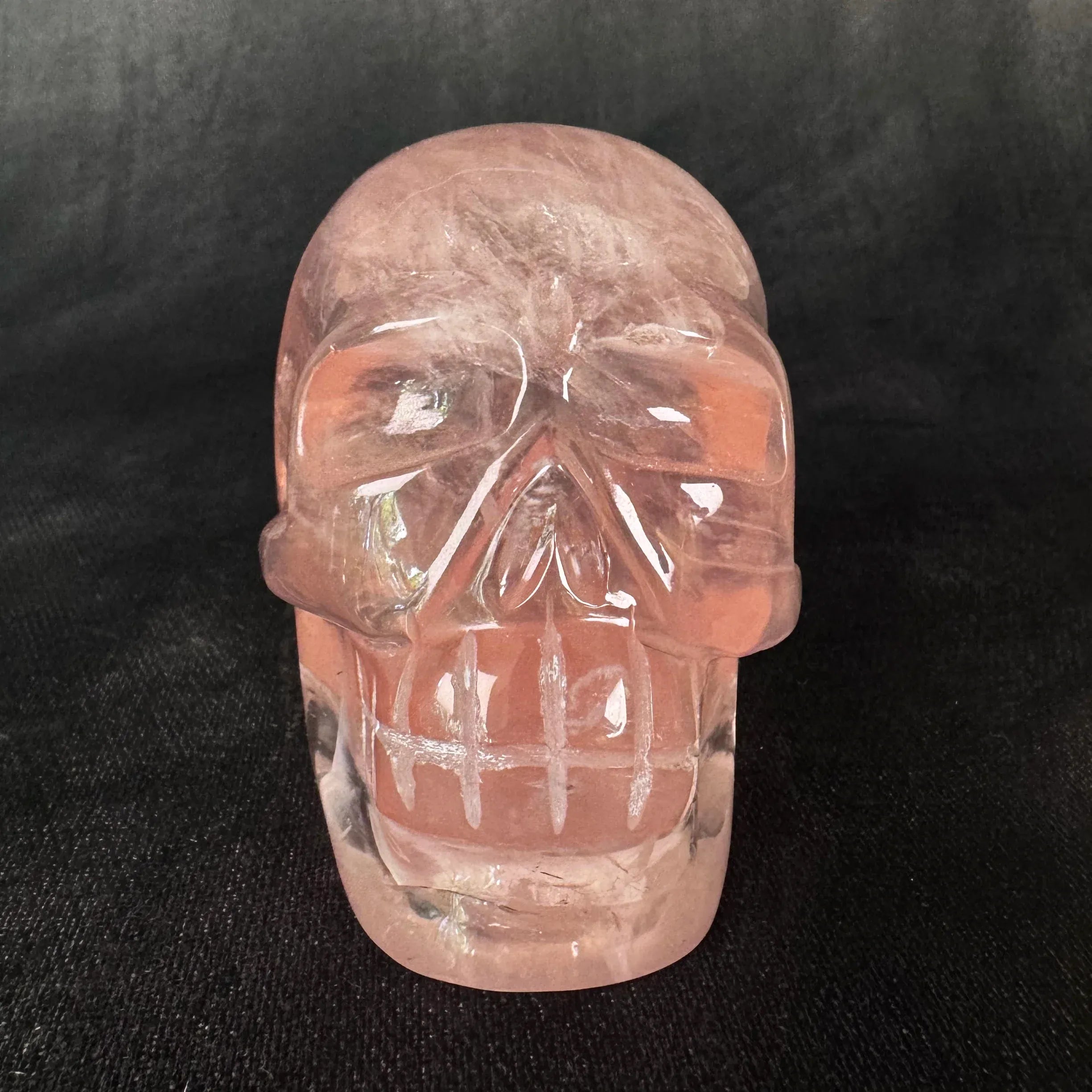 Esté Crystals crystal Gemmy Rosę Quartz Skull with Asterism